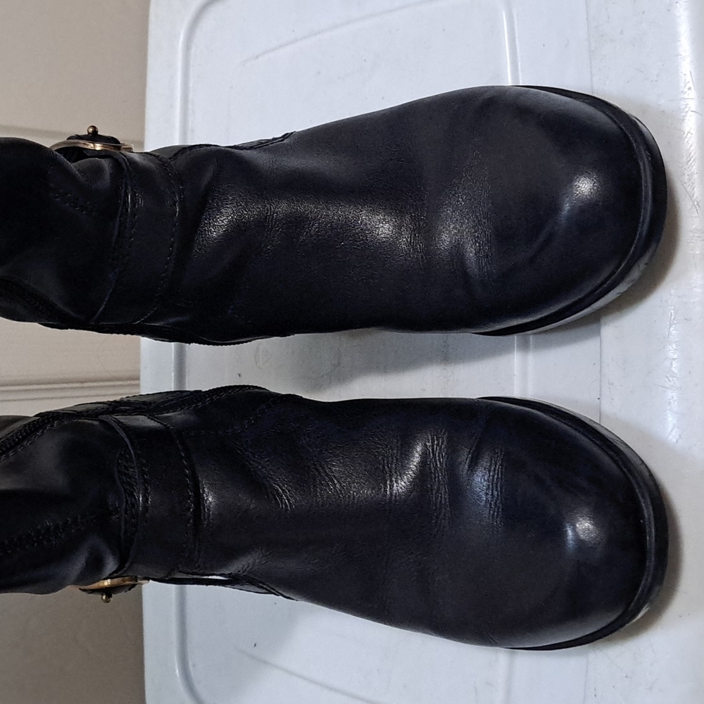 Bandolino "Baya" tall riding boots - genuine leather- women's 6.5 wide calf - Picture 3 of 9